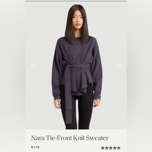 Modern Citizen Nara sweater XS in dusty navy gorgeous perfect neutral.